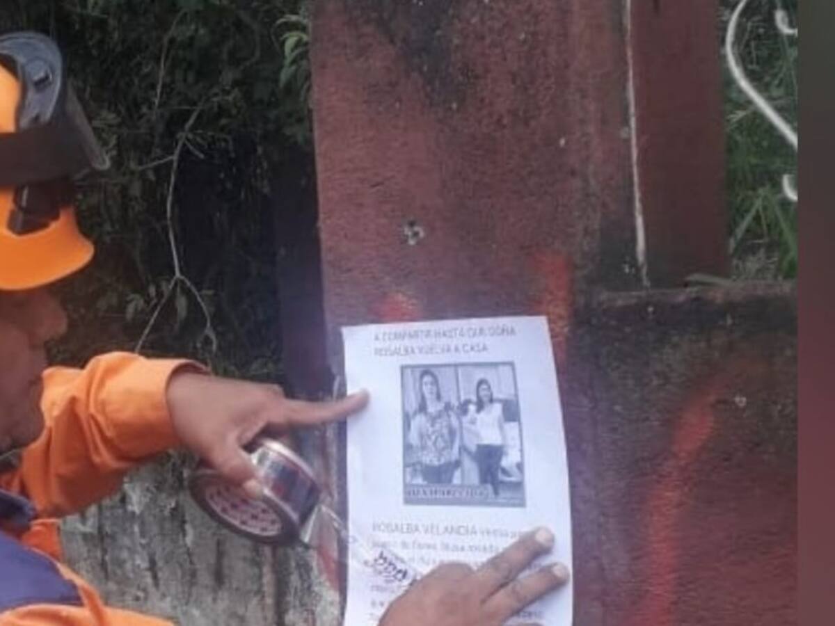 12 días sin saber de Rosalba Velandia