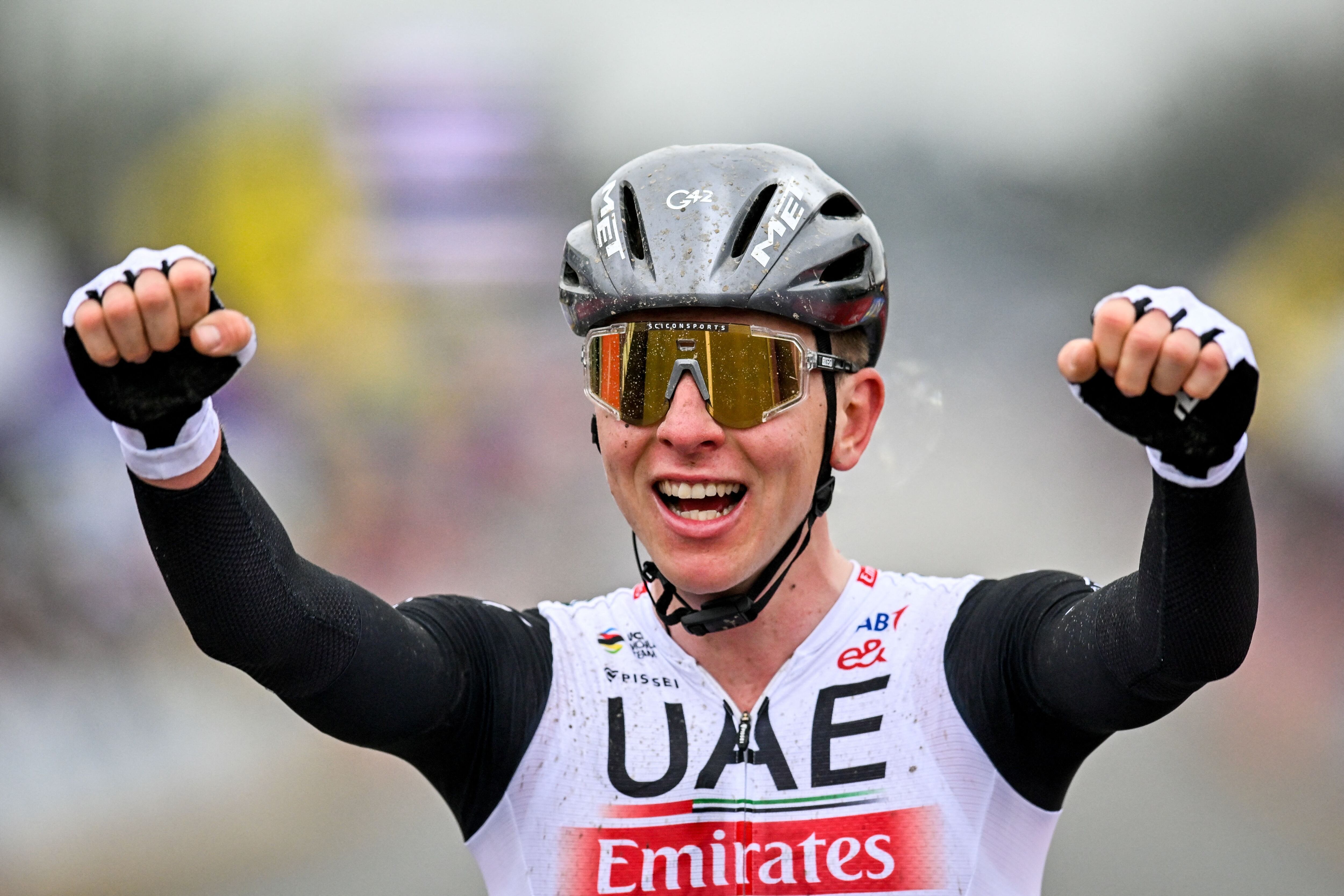 Tadej Pogacar se impuso en el Tour de Flandes. (Photo by ERIC LALMAND / BELGA MAG / Belga via AFP) (Photo by ERIC LALMAND/BELGA MAG/AFP via Getty Images)