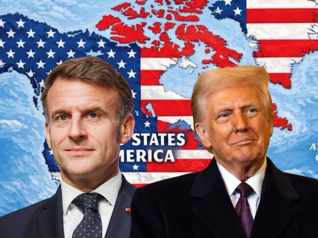 El presidente de Francia respondió a Donald Trump.