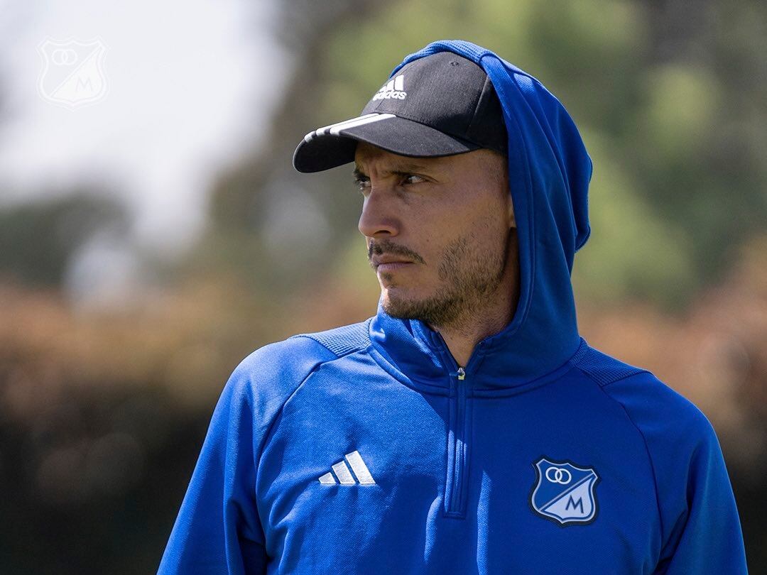 David González, DT de Millonarios / Twitter: @Millosfcoficial.