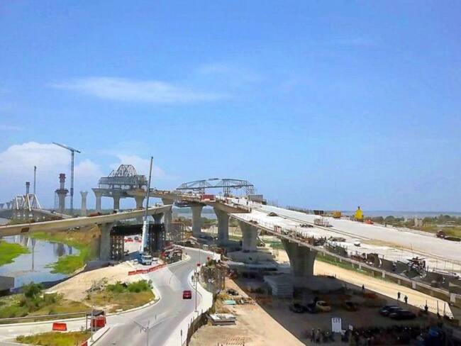 Paralizadas las obras de acceso al nuevo puente Pumarejo