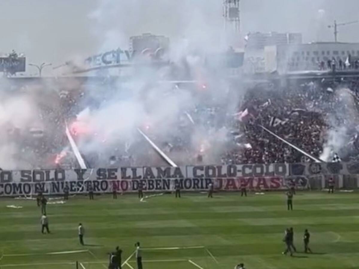En video quedó registrado el colapso del techo de una tribuna en estadio de Chile