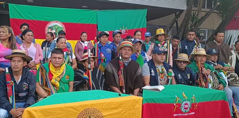 Indígenas del Cauca acampan frente a sede del DANE en Bogotá por “etnocidio estadístico”