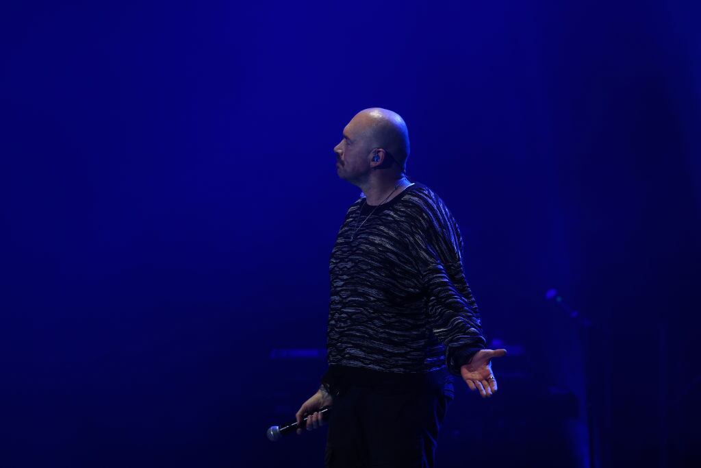 QUITO, ECUADOR - MAY 31: Singer Santiago Cruz performs during a concert at Coliseo General Ruminahui on May 31, 2024 in Quito, Ecuador. (Photo by Franklin Jacome/Agencia Press South/Getty Images)