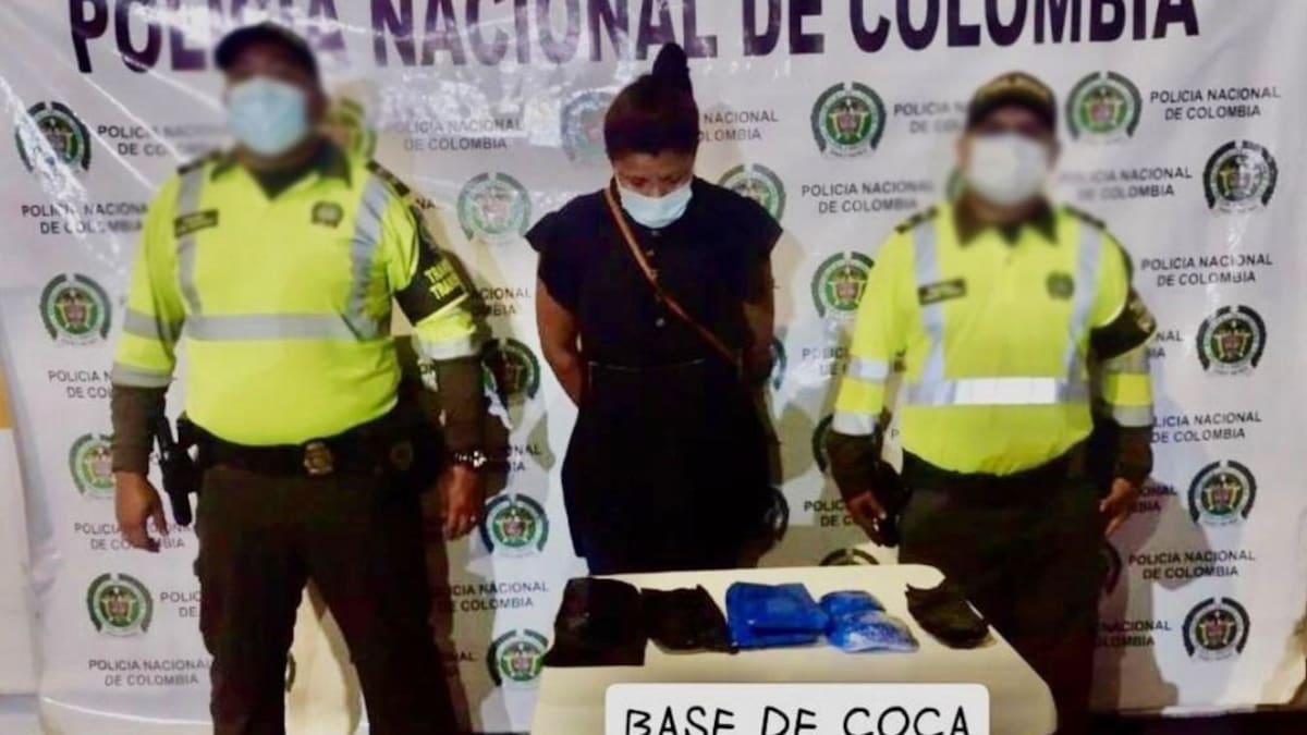 Capturan a mujer que transportaba cocaína oculta en una faja corporal