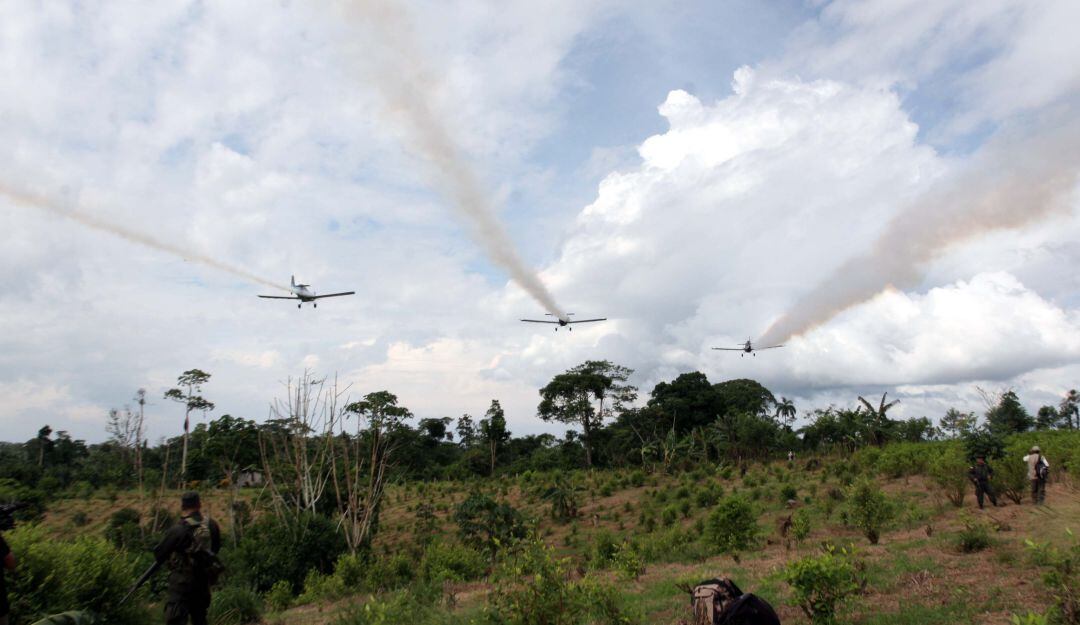 Aspersión aérea con glifosato