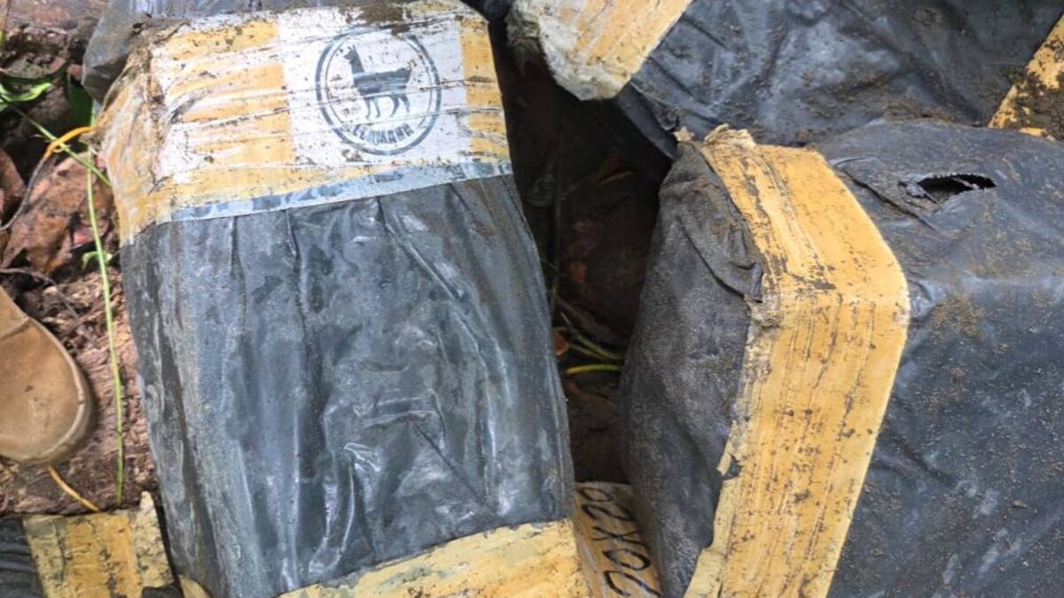 En una caleta subterránea las autoridades hallaron más de tres mil kilos de cocaína