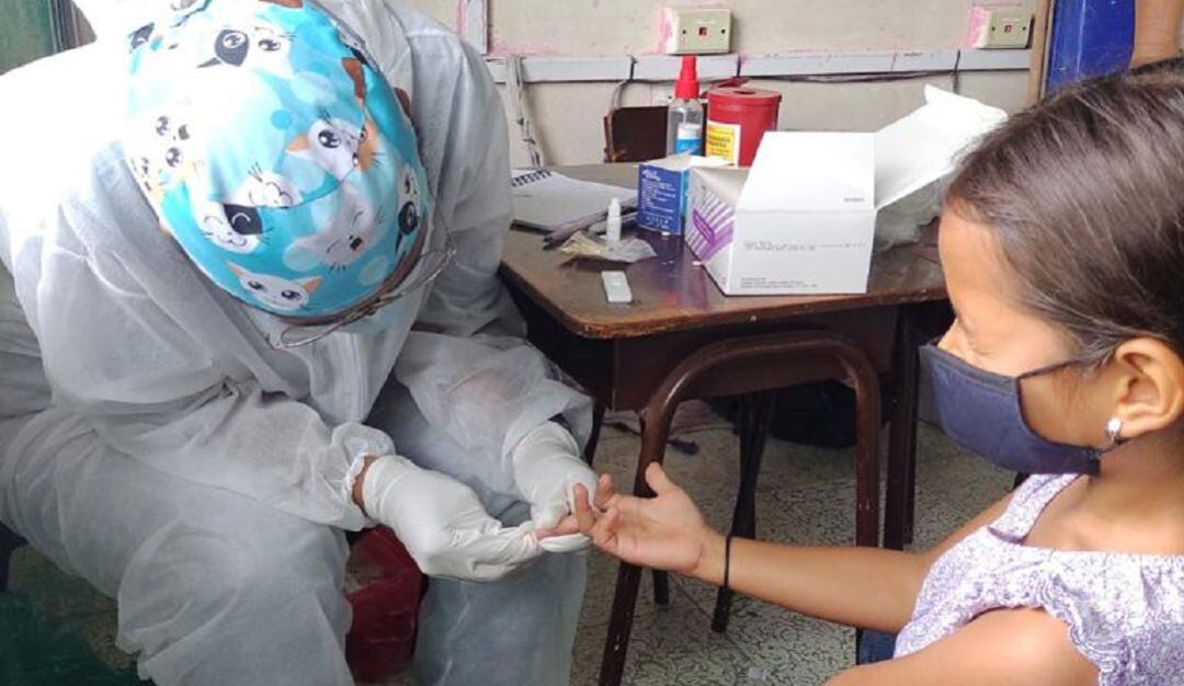 Estudio de seroprevalencia con niños en las escuelas