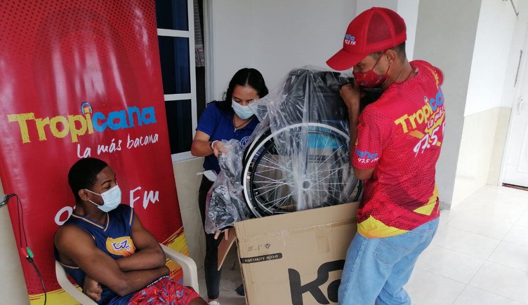 El beneficiado es un joven de 20 años con movilidad reducida en el barrio El Líbano de Cartagena