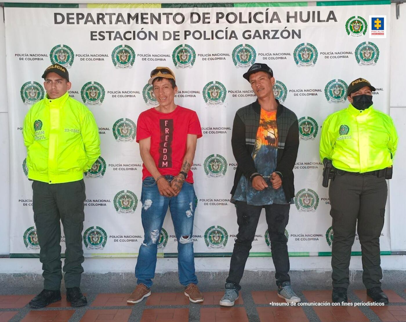 Le disparado hiriéndola en una de sus piernas. Foto Fiscalia Huila.