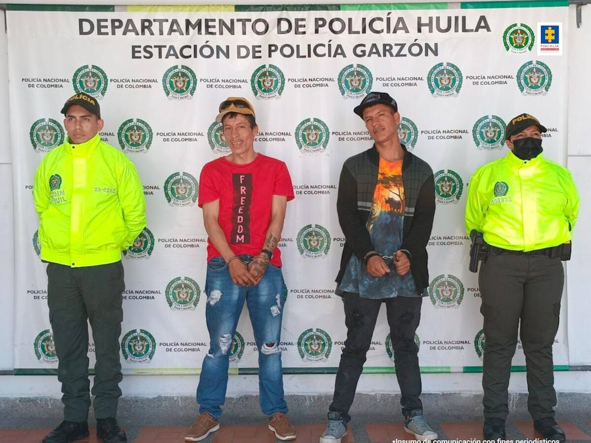 Por intento a hurto dos hombres fueron a la cárcel en Garzón-Huila