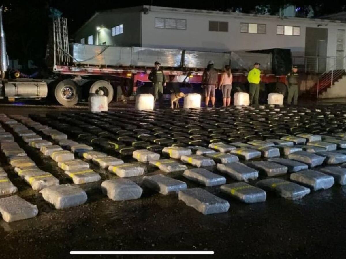 Incautan dos toneladas de marihuana que iba hasta el puerto de Barranquilla