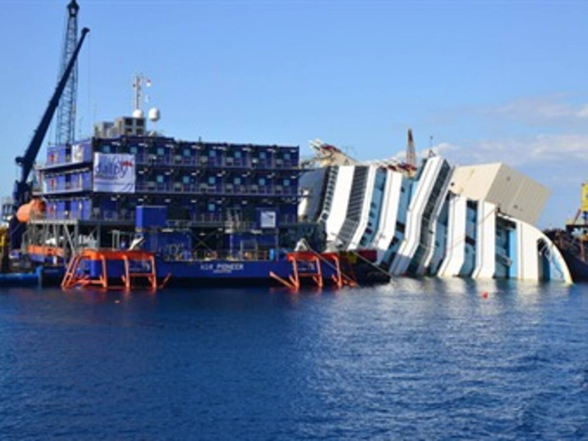 En fotos: ‘Operación Costa Concordia’ avanza con "precisión" y sin complicaciones