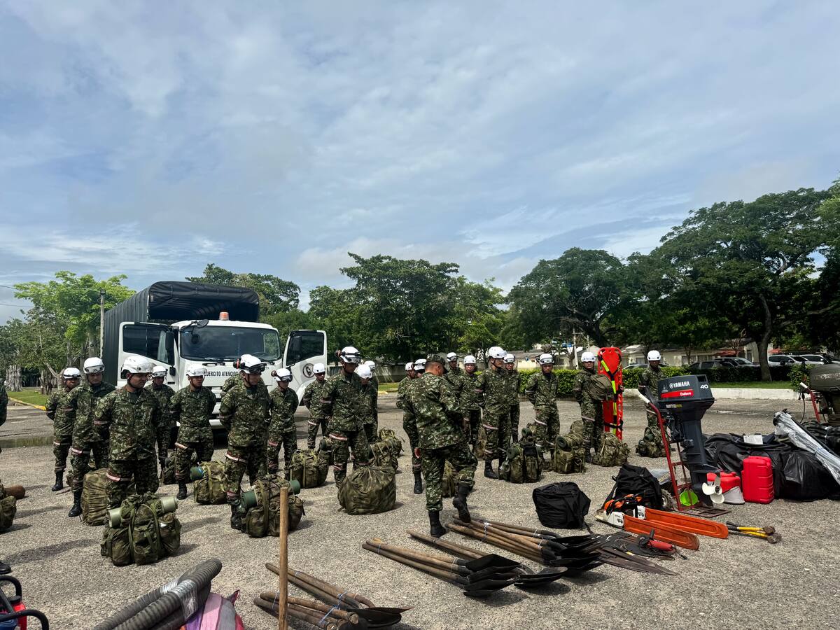 Ejército Nacional despliega 650 soldados rescatistas para atender emergencias por lluvias