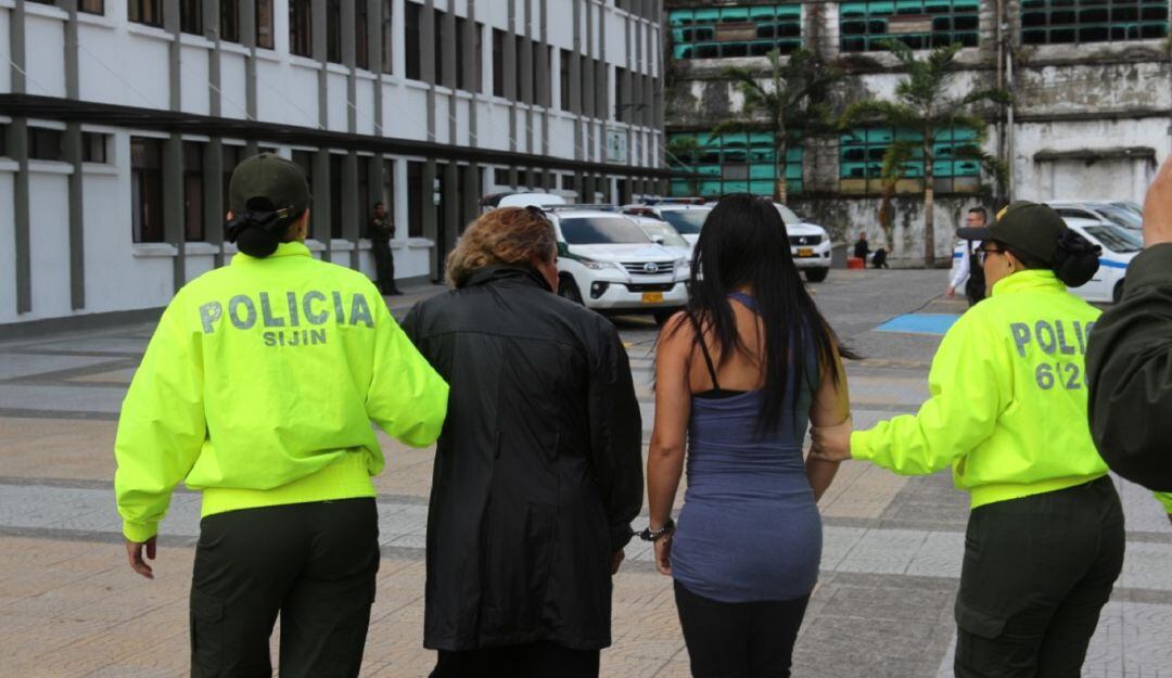 Mujeres capturadas en Manizales