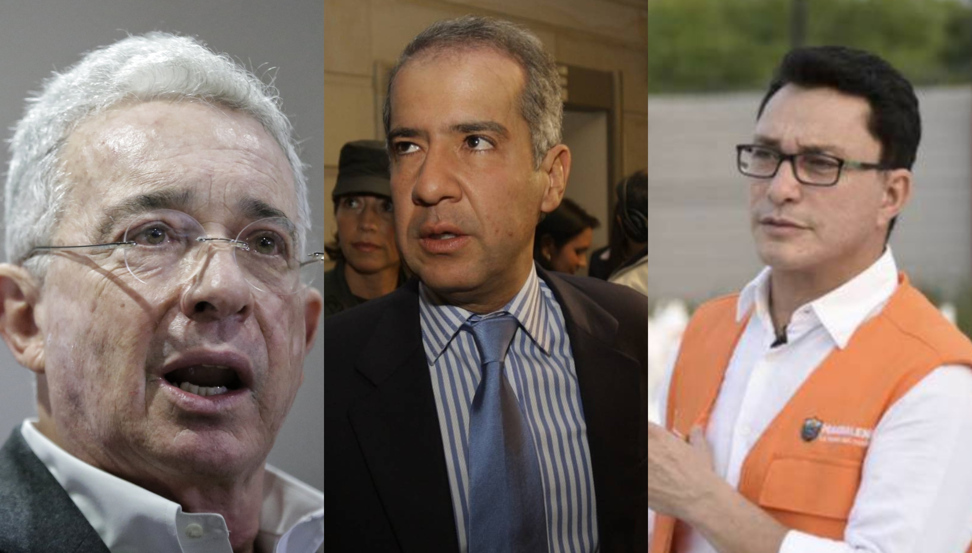 Expresidente Álvaro Uribe, Mario Iguarán y el actual gobernador del Magdalena Carlos Caicedo. Fotos: Colprensa.