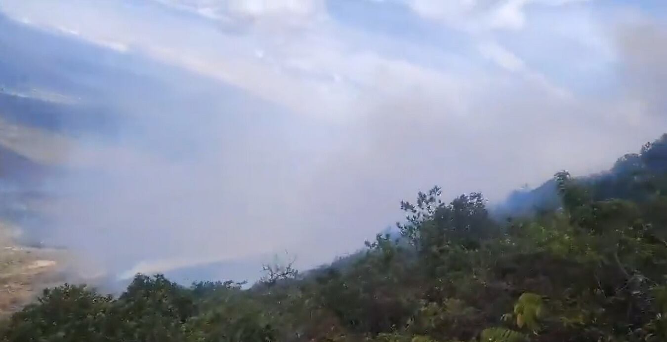 Incendio en zona rural de Cúcuta. / Foto: Video Bomberos Cúcuta.