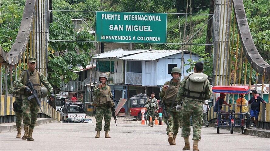 Frontera entre Colombia y Ecuador. Foto: Colprensa