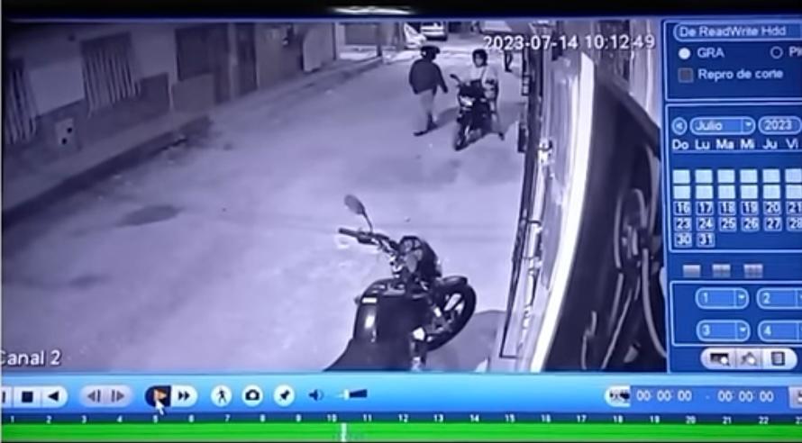 Foto: Captura video cámara de seguridad