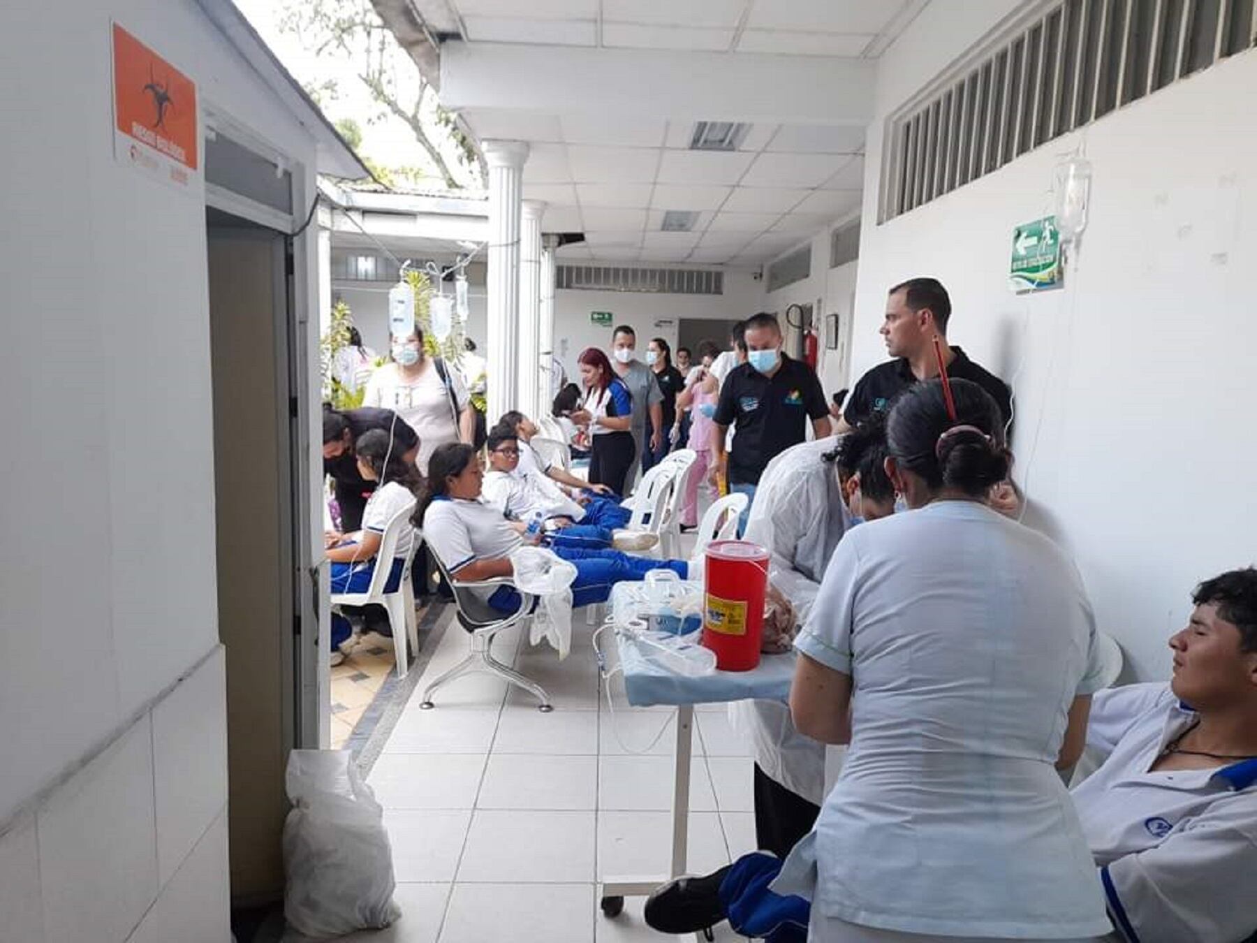 La mayoría de estudiantes  están siendo atendidos en el municipio de Rivera, otros trasladados a Neiva