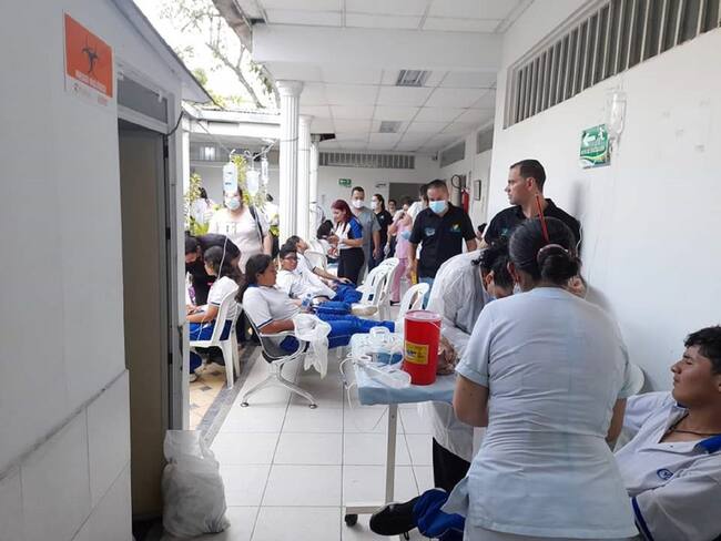 La mayoría de estudiantes están siendo atendidos en el municipio de Rivera, otros trasladados a Neiva