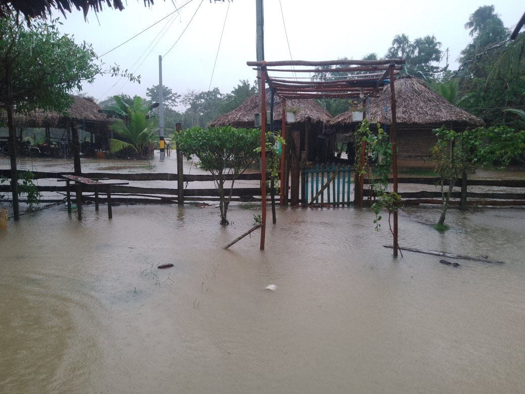 Inundaciones por lluvias en Canalete, Córdoba.