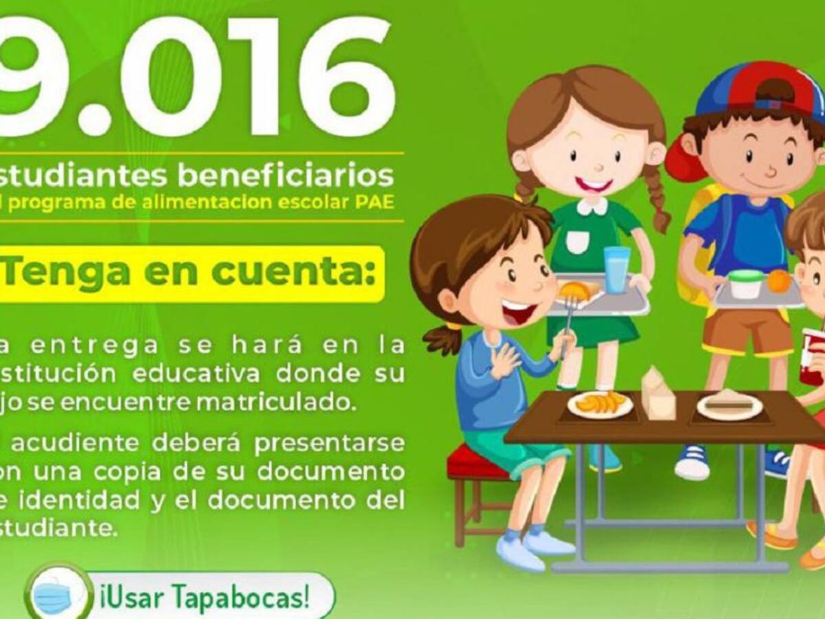 Piedecuesta empezó entrega del PAE a niños en sus casas