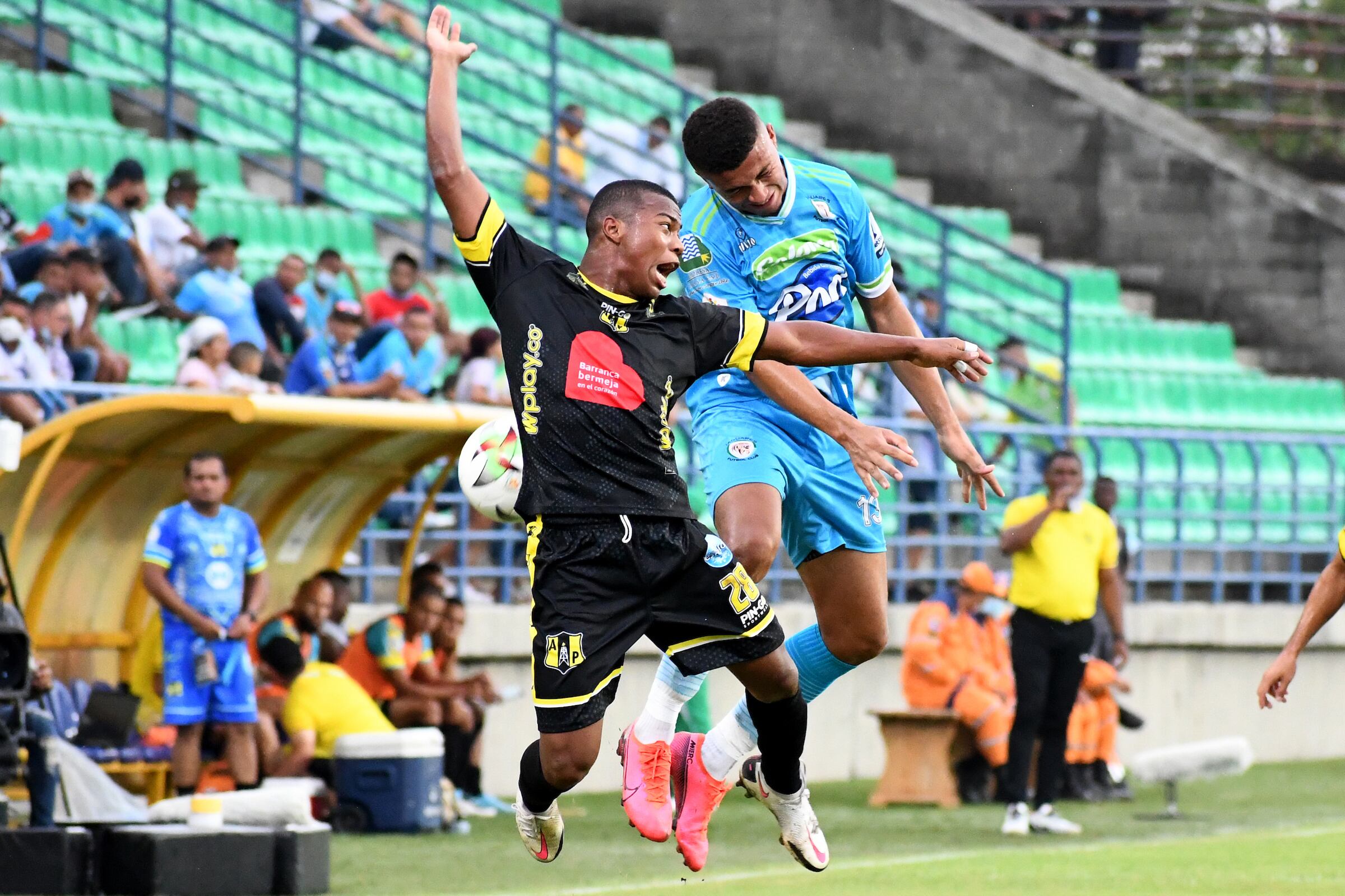 Duelo entre Jaguares de Córdoba y Alianza Petrolera. (Cortesía Dimayor)