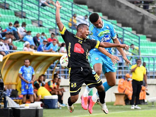 Duelo entre Jaguares de Córdoba y Alianza Petrolera. (Cortesía Dimayor)