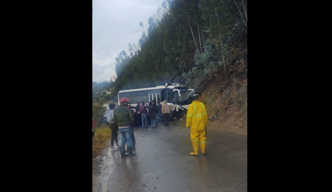 Accidente vía Duitama 