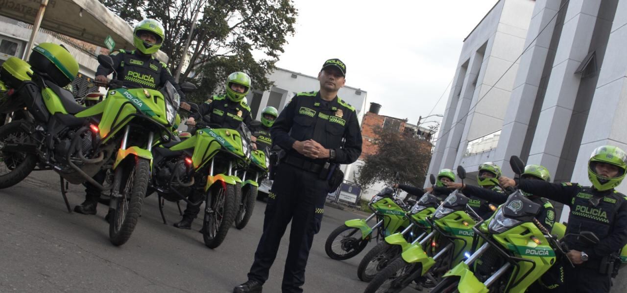 Nuevas motocicletas de la Policía Metropolitana de Bogotá. Foto:cortesía Secretaría de Seguridad
