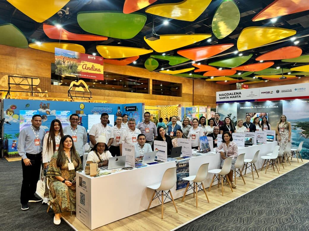 Stand de Cotelco Magdalena en Colombia Travel Expo 2024 en Medellín