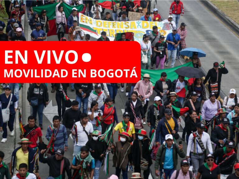 EN VIVO | Protestas y movilidad en el centro de Bogotá HOY: bloqueos por grupos indígenas/Colprensa