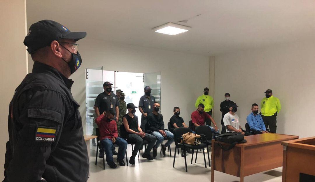 Audiencia contra los soldados en la ciudad de Pereira.
