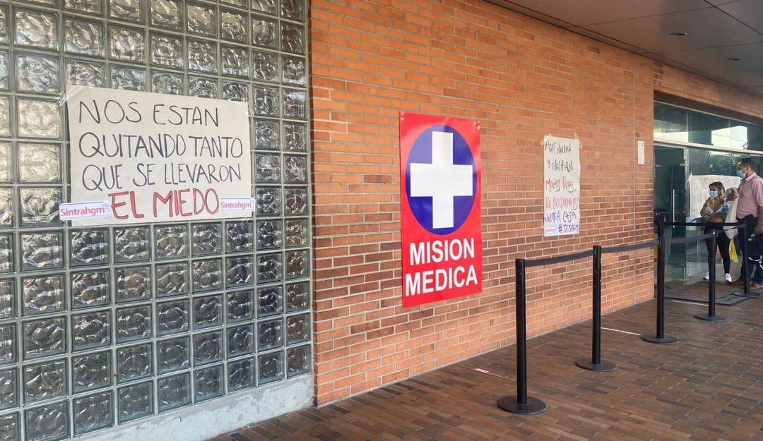 Protesta Hospital General de Medellín 