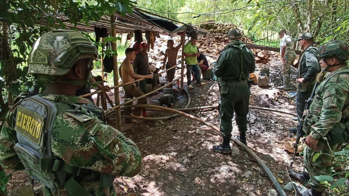 Detenidas 15 personas en Supía por minería ilegal
