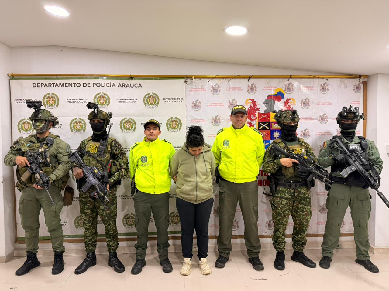 En Saravena, Arauca, fue capturada La Churca, quien presuntamente haría parte del grupo armado organizado ELN.