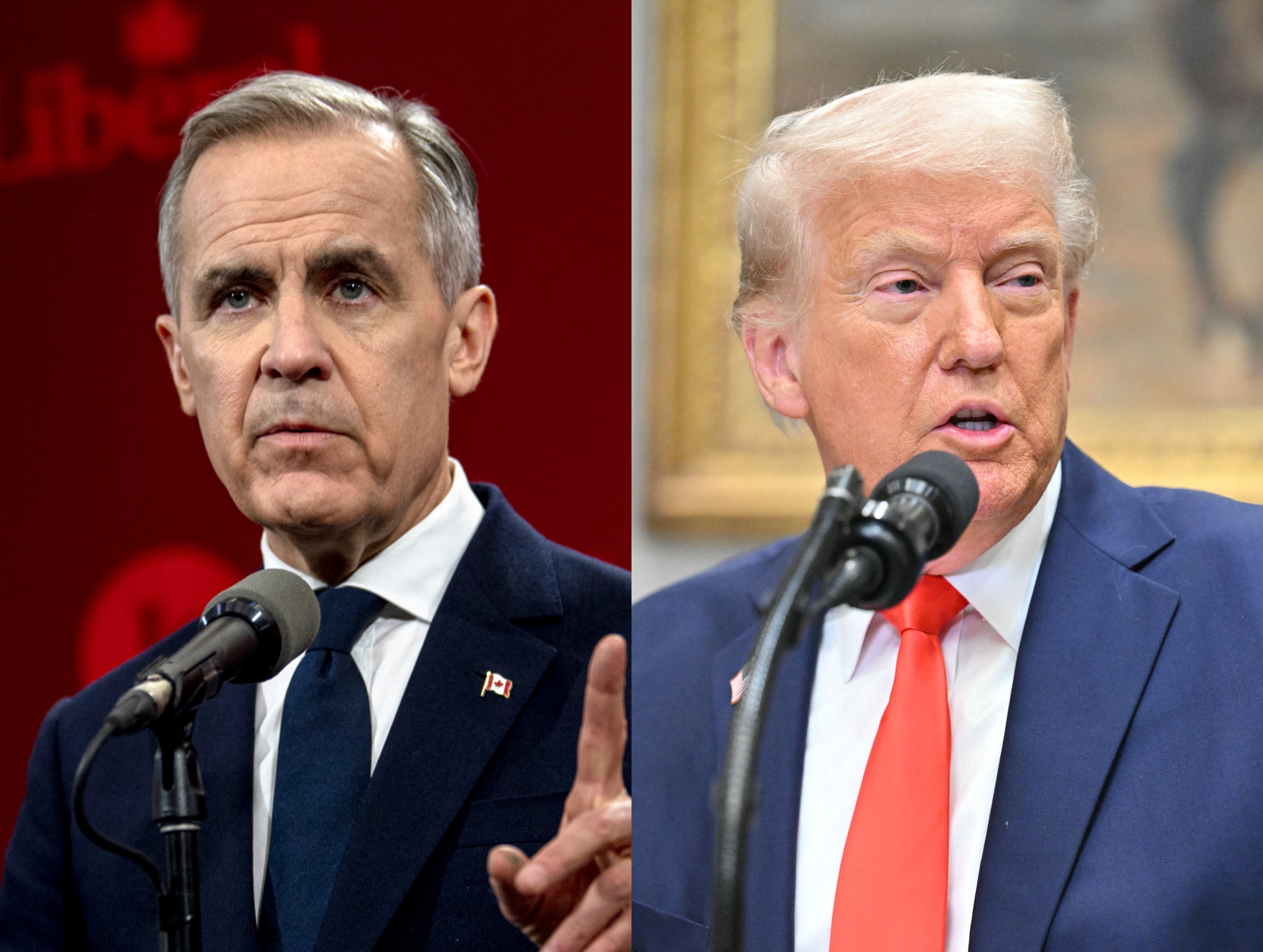 Mark Carney y Donald Trump | Fotos: GettyImages