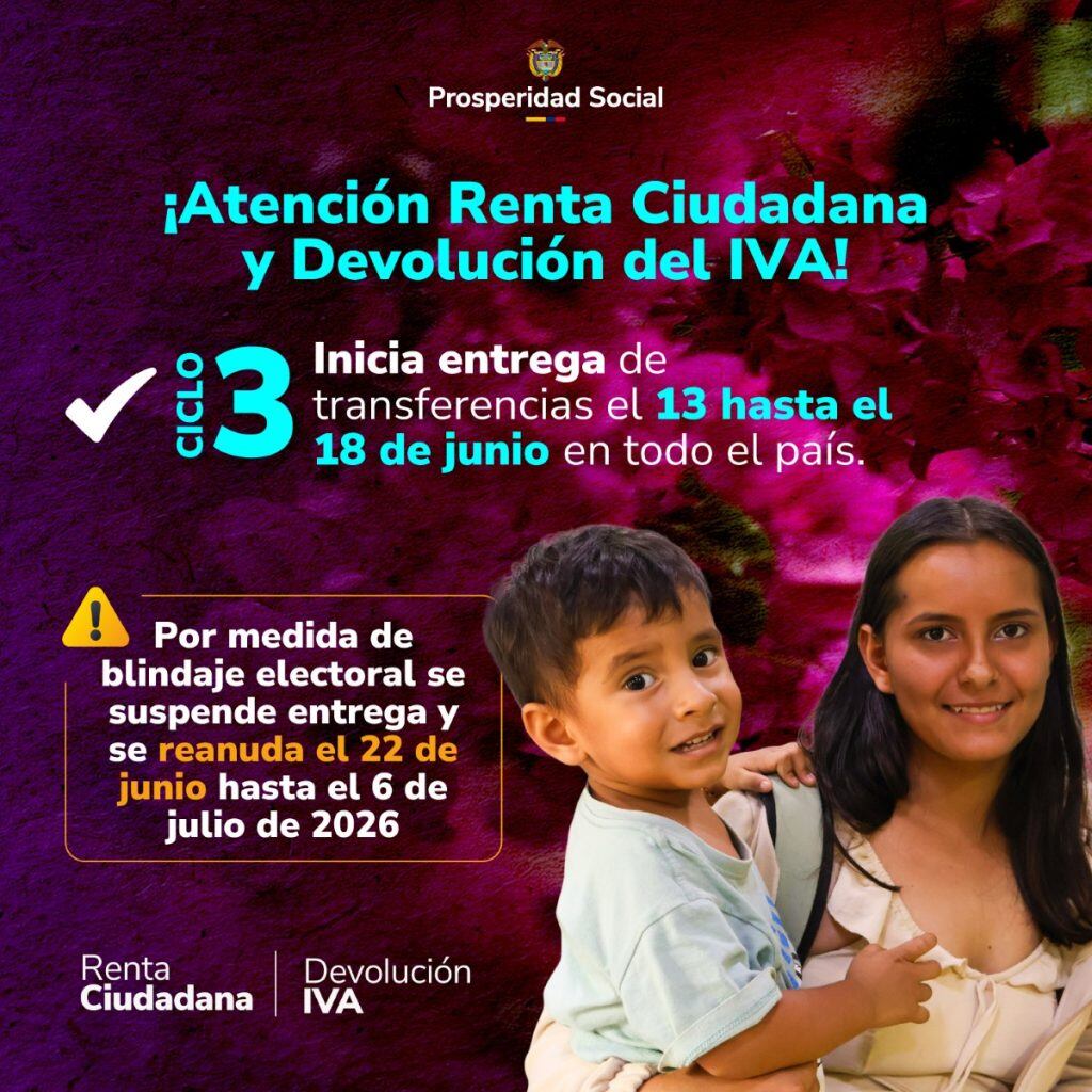 Cambios en el pago de Renta Ciudadana y Devolución del Iva.