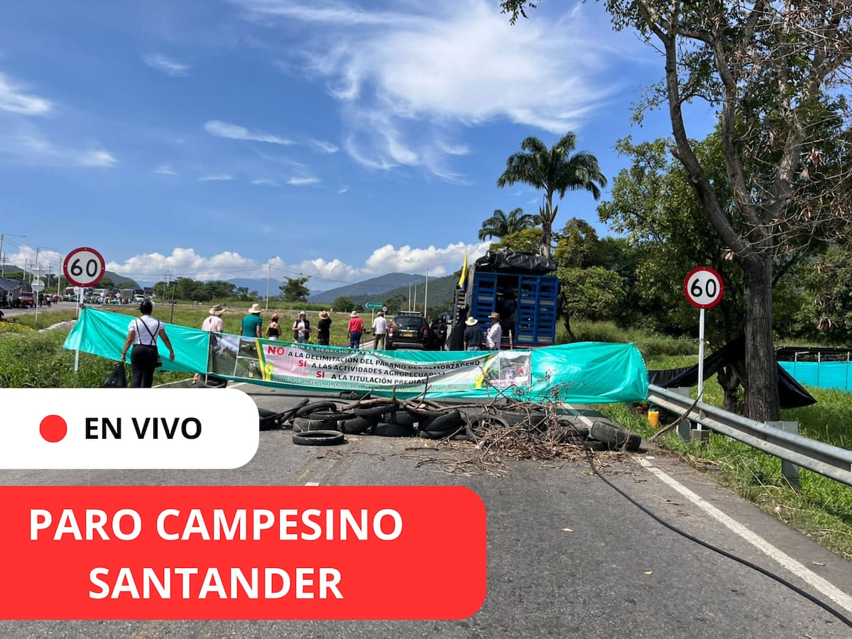 🔴 EN VIVO paro en Santander hoy: Última hora, vías cerradas y nuevos puntos de bloqueo