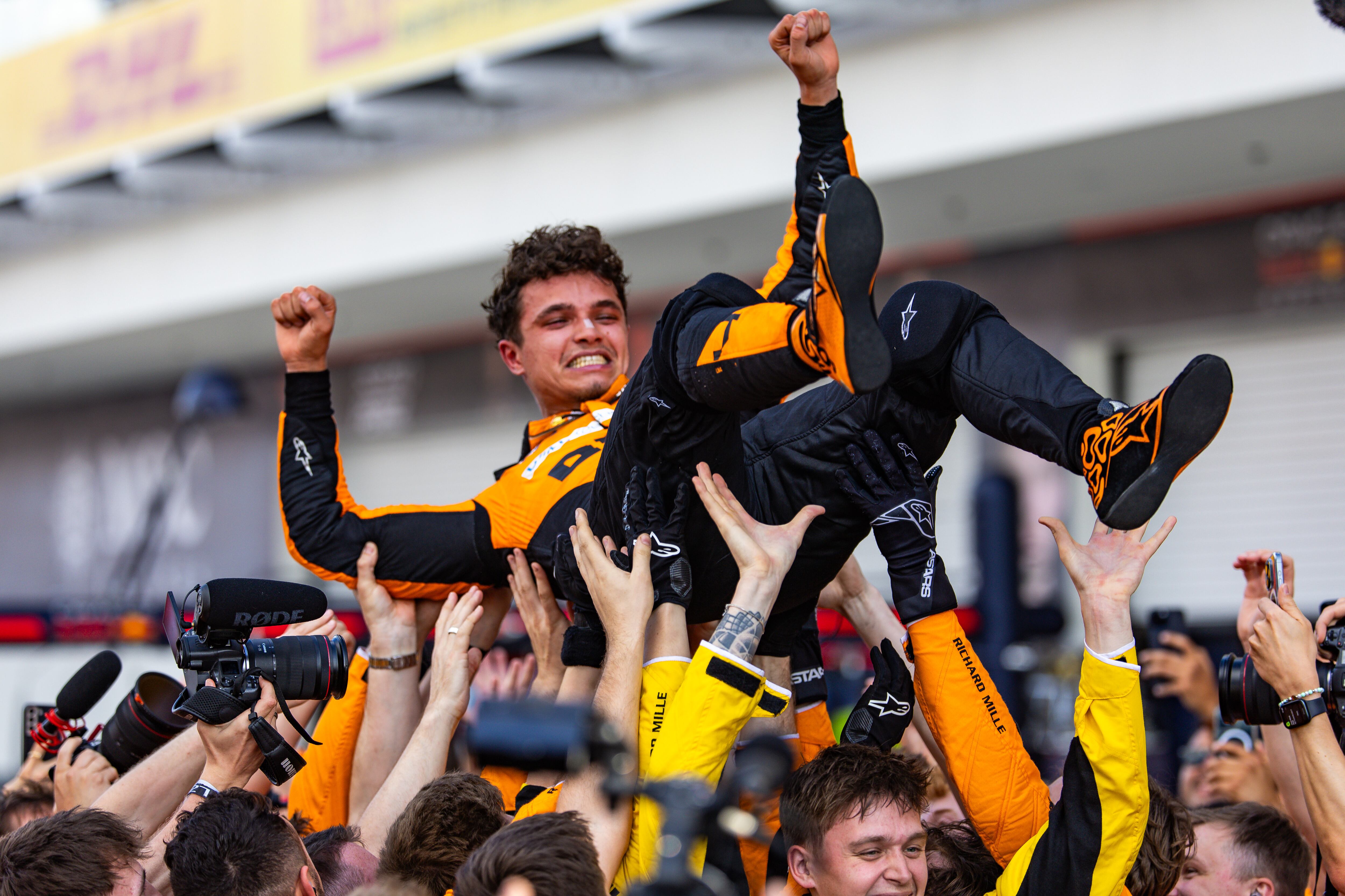 Lando Norris se queda con el GP de Miami. (Photo by Kym Illman/Getty Images)