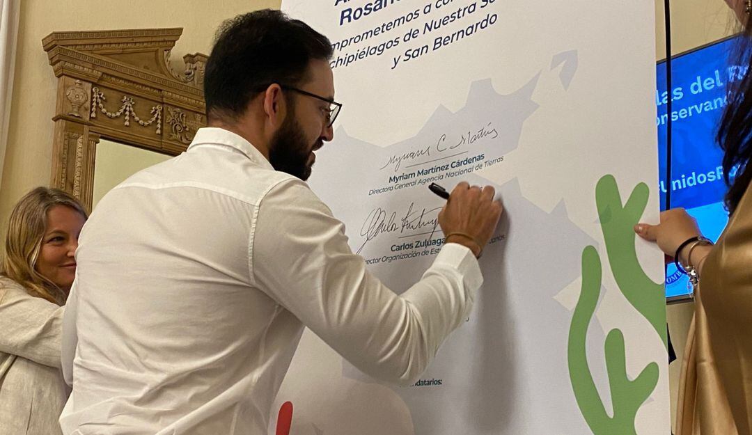 En el acuerdo participó la Organización de Estados Iberoamericanos, la Agencia Nacional de Tierras y Fundación Malpelo