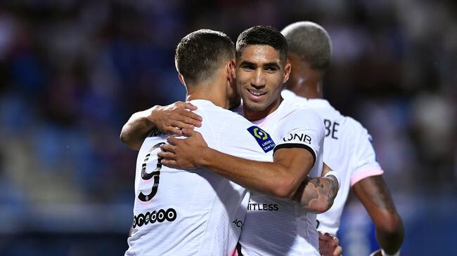 Mauro Icardi y Acharf Hakimi, autores de los goles en el triunfo del PSG 1-2 ante Troyes