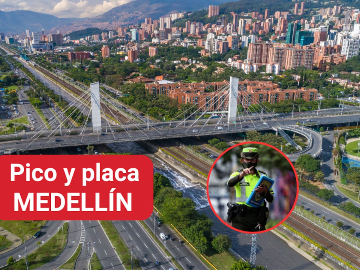 Nuevo pico y placa en Medellín y Valle de Aburrá: vías en las que no aplica la restricción