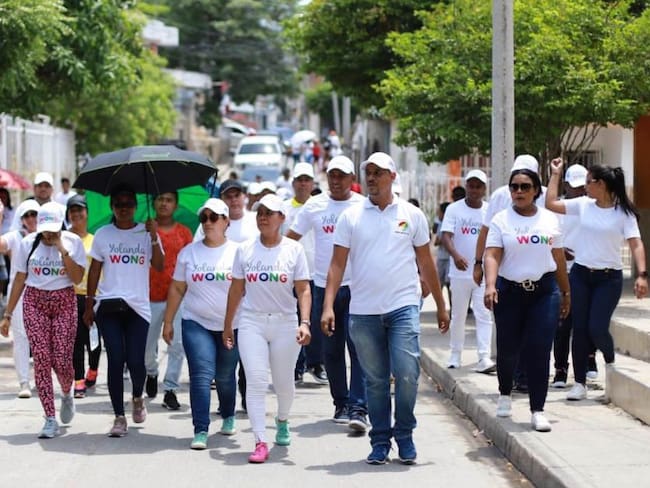 Yolanda Wong impuso récord de 30 horas recorriendo las calles de Cartagena