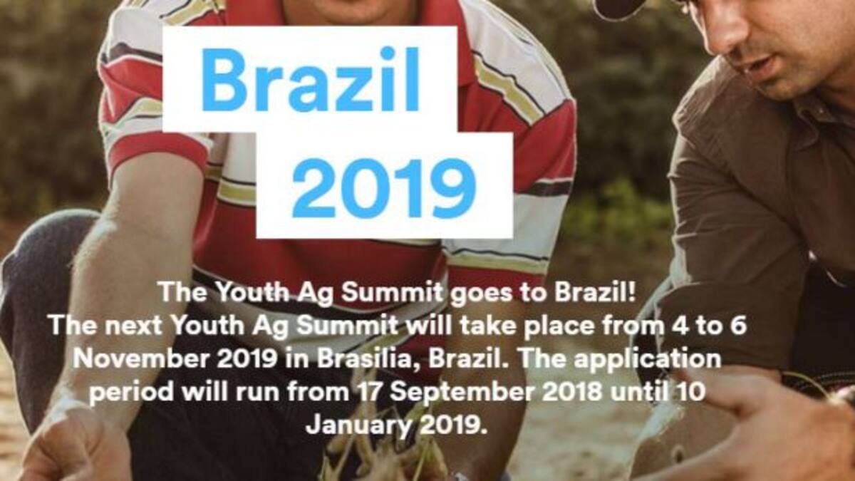 Jóvenes emprendedores del agro podrán ir a cita en Brasilia