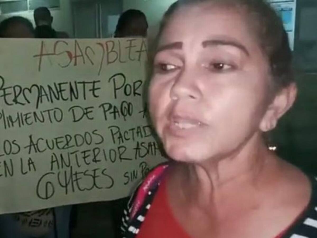 Enfermeras que protestan por no pago en la ESE de El Banco son despedidas
