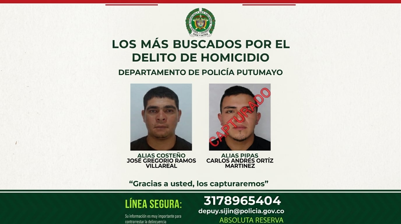 Capturado Carlos Andrés Ortíz Martínez, alias ‘Pipas’. Foto Policía Huila