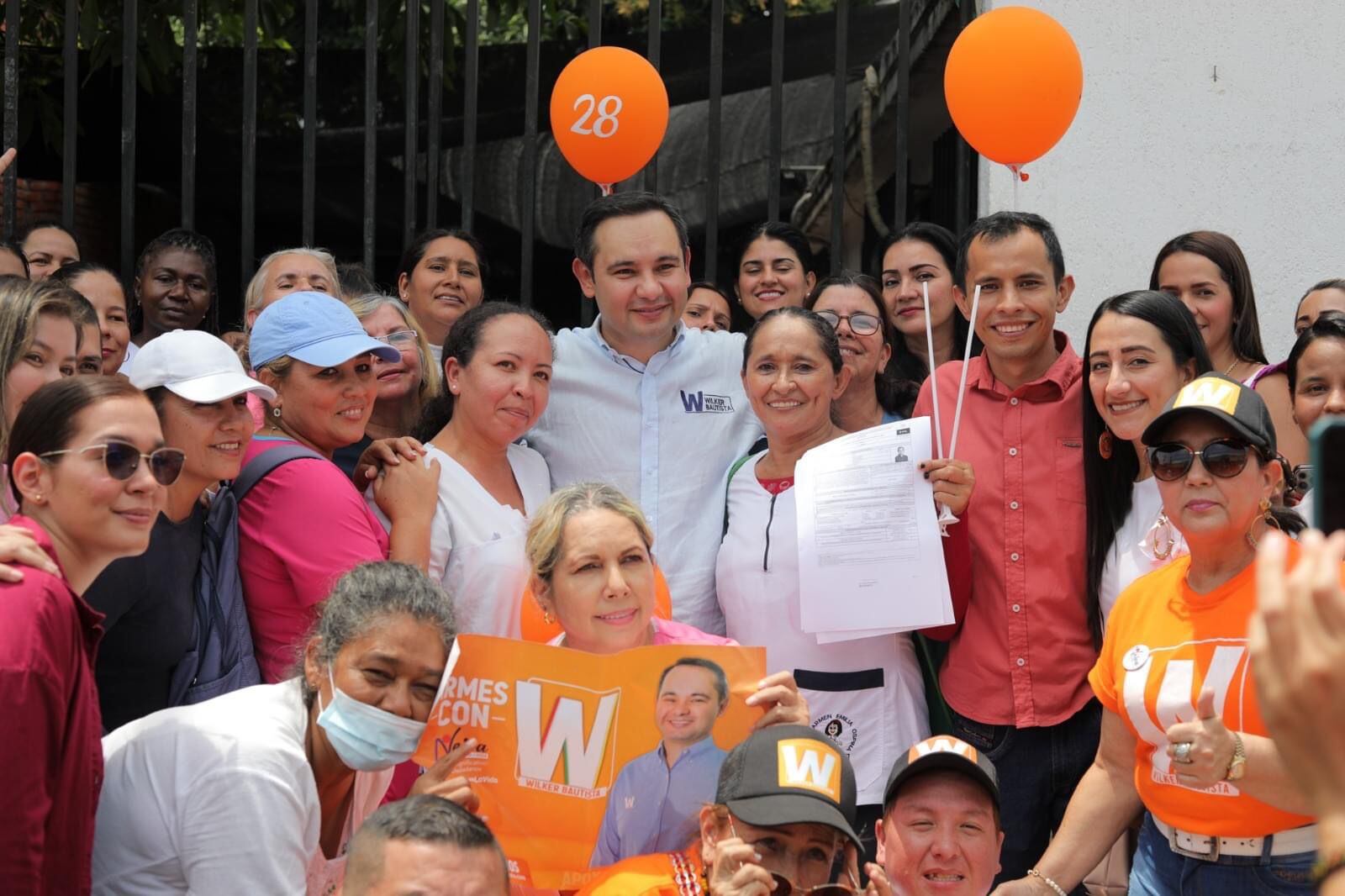 La campaña de Wilker Esneider Bautista ha sido respaldada también por el Partido Verde Oxígeno, que le otorgó su coaval para participar en la contienda electoral.