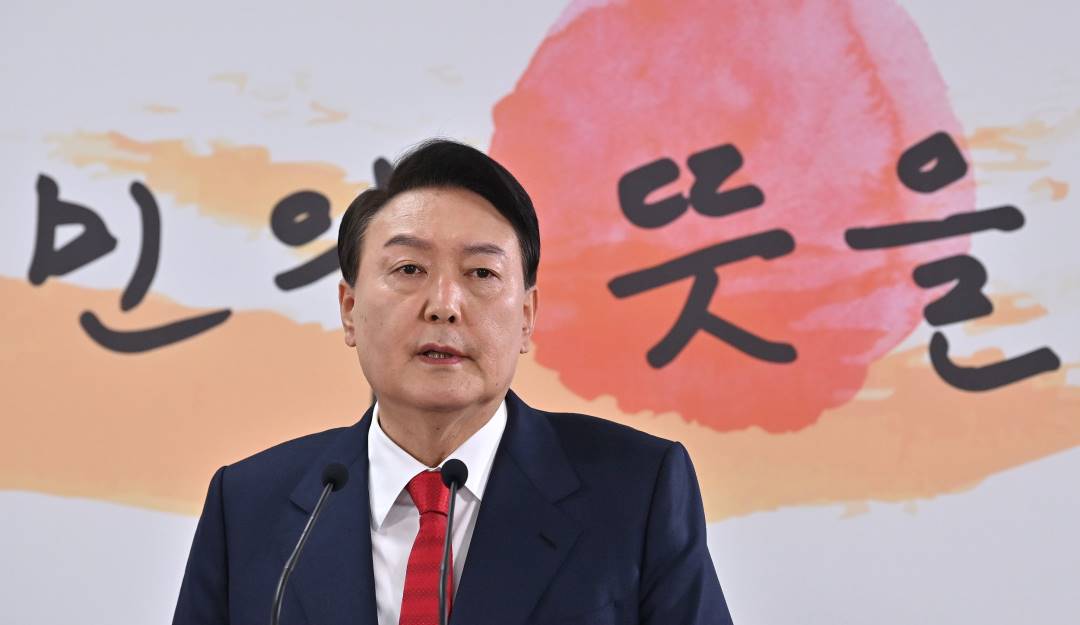 El presidente de Corea del Sur, Yoon Suk-yeol.                   Foto: Getty 